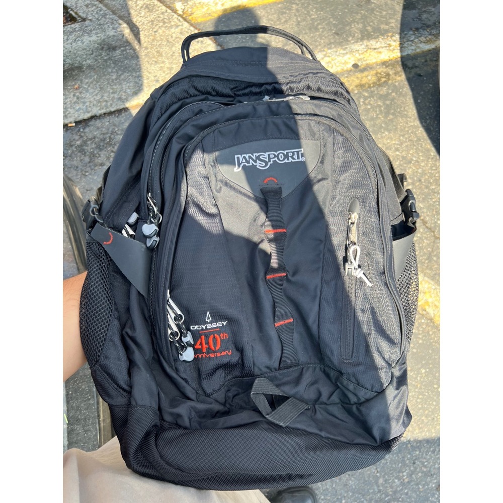 JanSport Odyssey Backpack Unisex Large Black 40th Anniversary Airlift Technical